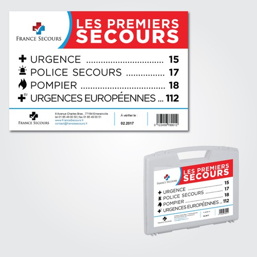 Etiquette pour le premiers secours Design by archandart