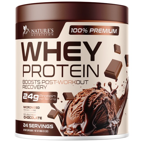 Diseño de Tasty Whey Protein Chocolate Design Needed for Nature's Nutrition de UnderTheSea™