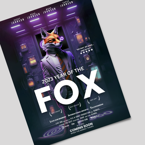 Design di Life360 2023 Year of the Fox Poster di Ashley Cannuli