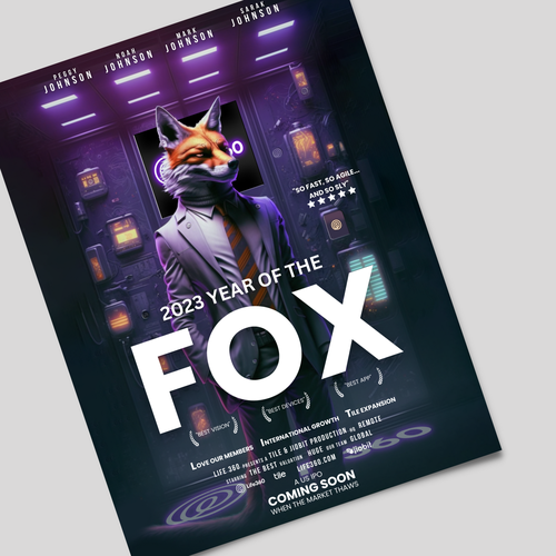 Life360 2023 Year of the Fox Poster Design by Ashley Cannuli