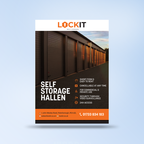 Gestalte ein Flyer Design für Selfstorage Hallen Design by WebBro