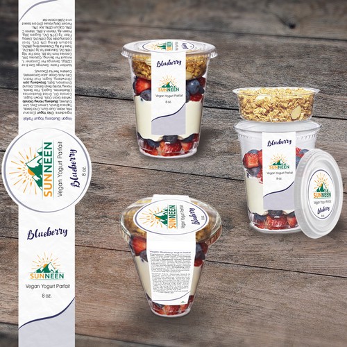 Design fresh/modern labels for new line of Vegan Yogurt Parfait Cups