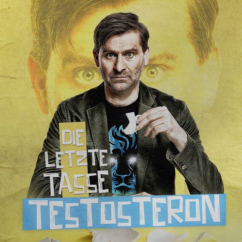 eye catching tour poster for comedian Michael Altinger Design by EyahezaK