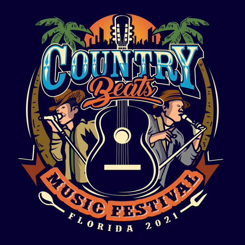 Iconic logo for iconic event for country music festivals in Florida Design by Jacob Gomes