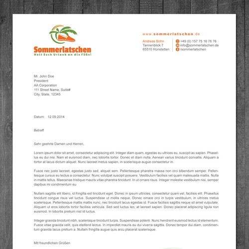 Stationery contest entry by Tcmenk