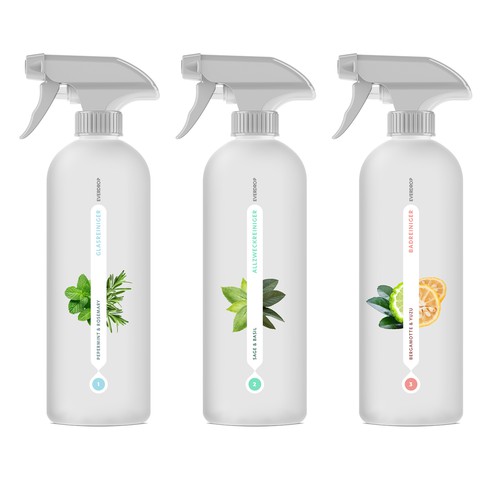 Premium Spray Bottle and Packaging for Cleaning Supplies Design von gs-designs