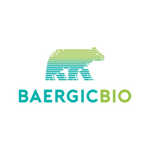 Design a biotech company logo including imagery of a bear. Design by idekumanson