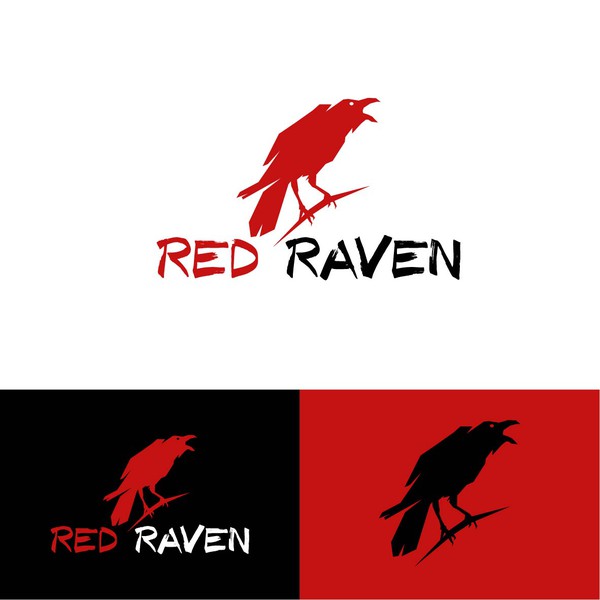 Red raven logo