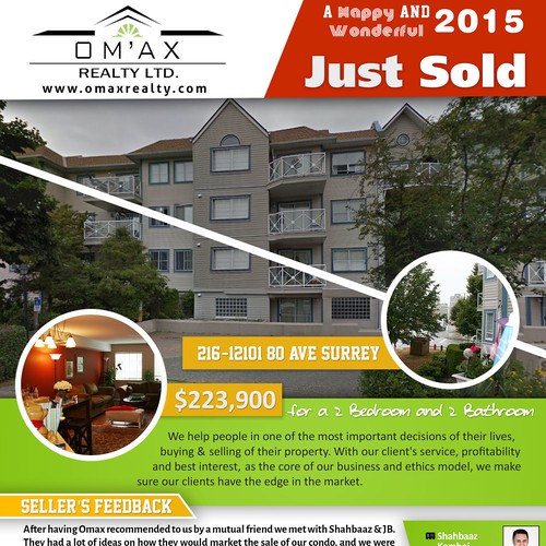 Create a Just Sold Flyer that will bring us lots of new Clients & Sales!!! Design by THE SENTINEL 87