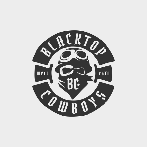 Design realizzato da brandsformed® intitolato "Blacktop Cowboys Logo"