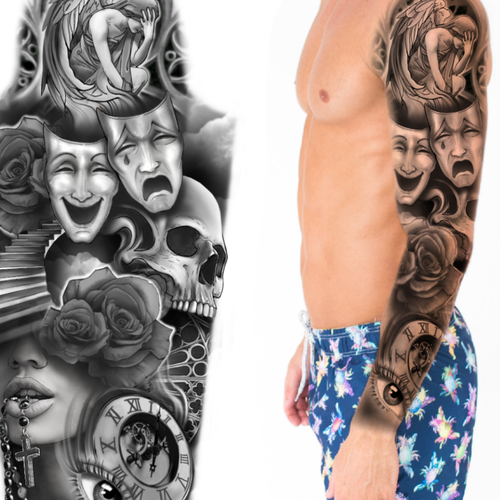 Full sleeve tattoo design (needed within 3-4 days), Tattoo contest