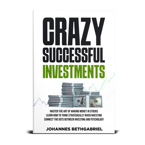 Powerful Book Cover for an Investing book that helps to Build Wealth in the Stock Market Design by T.Primada