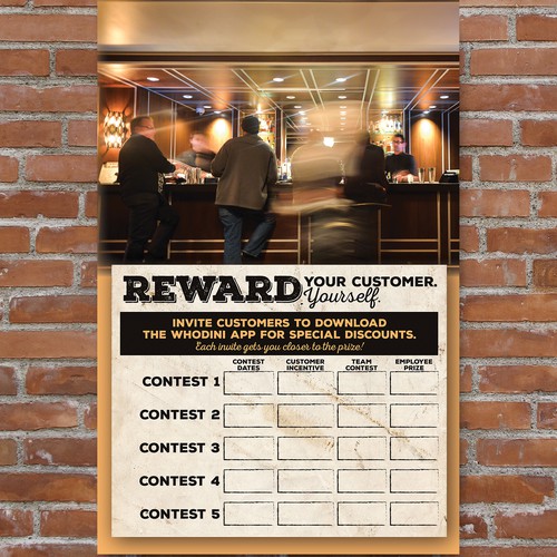 Poster for employee contests Poster contest