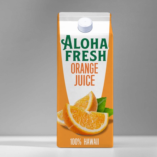 ALOHA FRESH JUICE & TEA Design by neoflexdesign