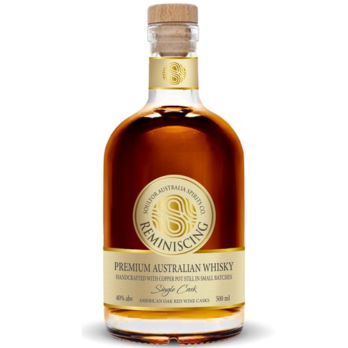 Striking and super premium whisky label design Design by Debdutta*