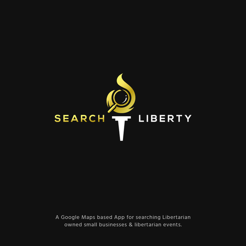 Sexy Techy Dark Modern Brand for Libertarians Design by jacondsign