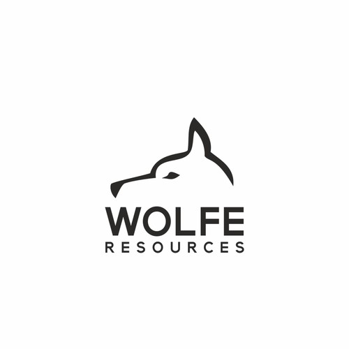 Create a simple but stylish wolf logo for Wolfe Resources | Logo design ...