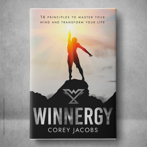 Design a sleek book cover for a man who wants to transform your mind and life! Design by Klassic Designs