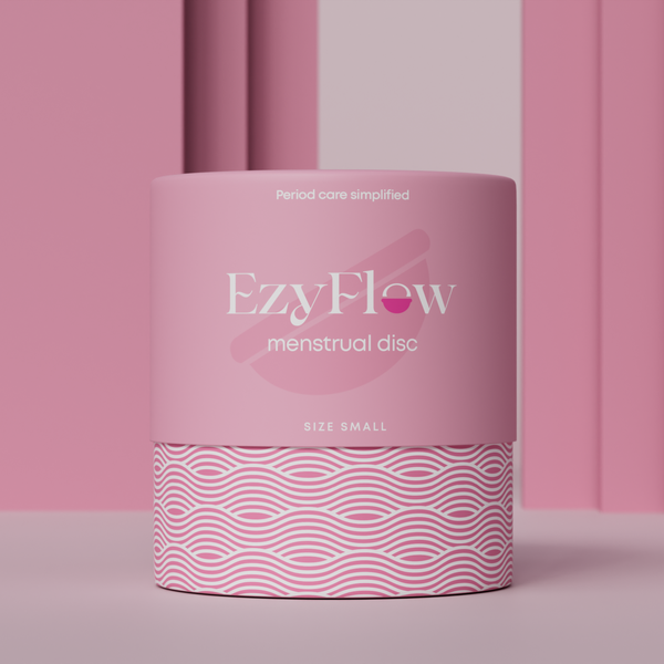 Design by Tamara.D titled "Menstrual Disc Packaging Design"