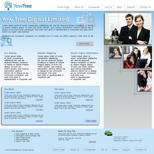 Yew Tree Digital Limited needs a new website design Diseño de Skaa