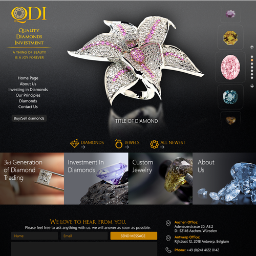 Diamond shop selling website