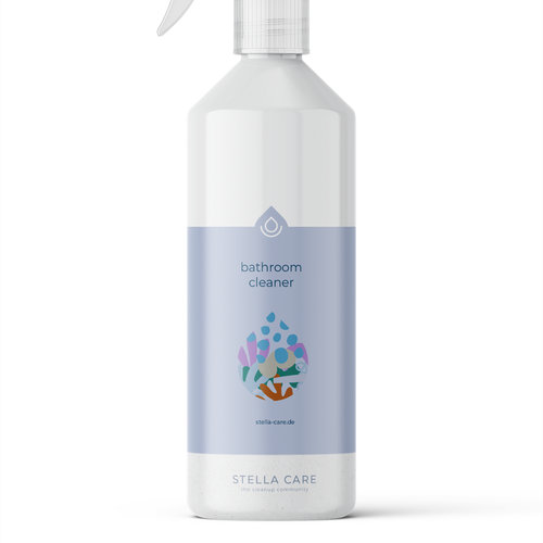 Product Label for a Cleaning Spray Design by Trixie78