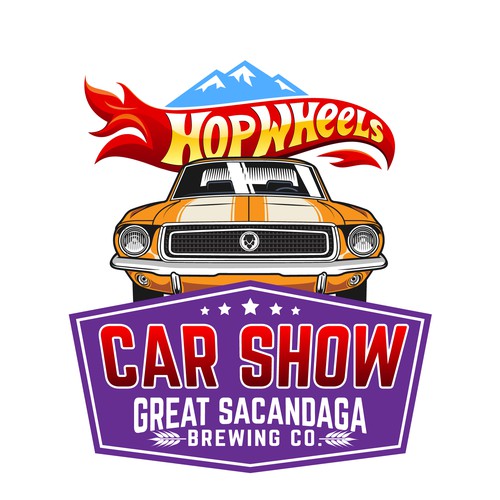 Diseño de Colorful Car Show Logo de oculus