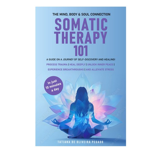 Beautiful & powerful book cover with a lotus flower design Design by 99_master