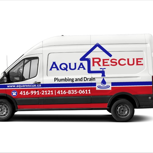 Aquarescue Van Wrap Design by T i f a n y' s