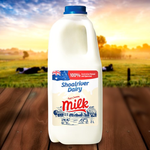 New Milk Label Design by rizal hermansyah