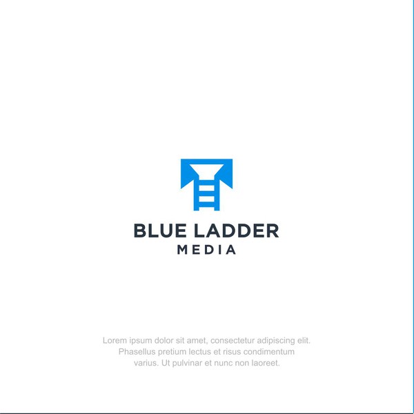 Simple Logo Concept for Blue Ladder Media