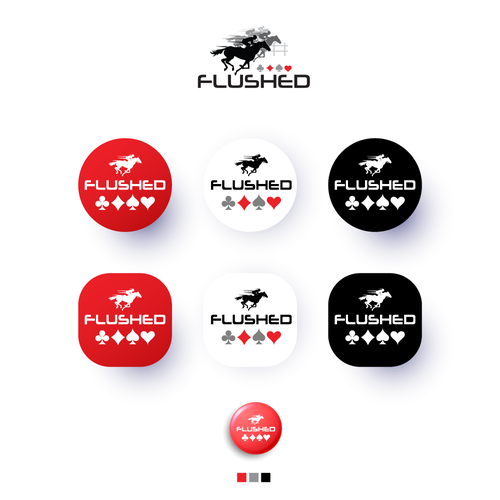 Flushed Icon Logo Design by i n s a n