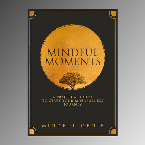 Catchy book cover design for my mindful meditation book. Design by tukoshimura