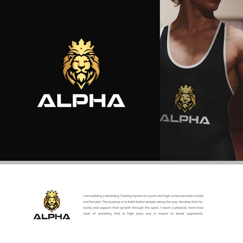 Alpha Training Center seeks powerful logo to represent wrestling club. Design von Striker29