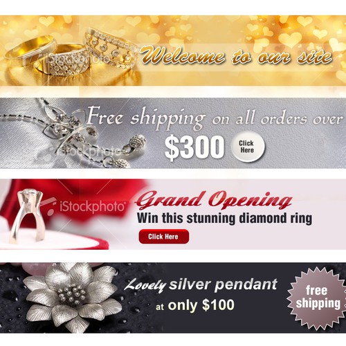 Jewelry Banners Design by ArtisticWeb