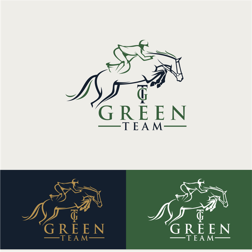 Design di Looking for a powerful logo for an Horse jumping team for international competitions logo di sidiqnu