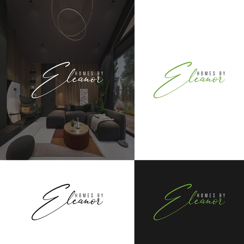 Luxurious and rich logo for southern home restoration, design and staging studio. Design by Direwolf Design