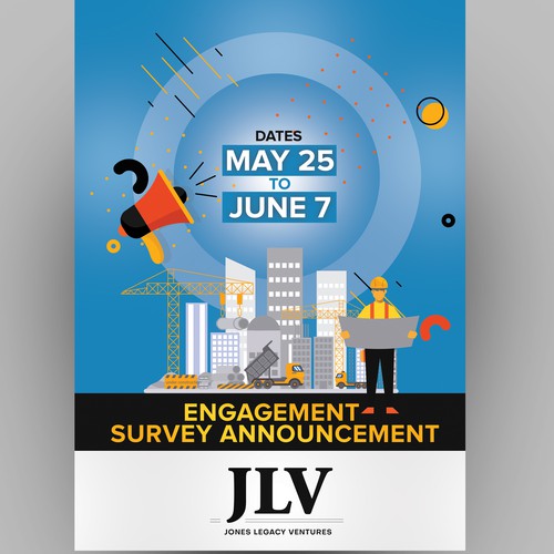 JLV Engagement Survey Launch Design por GD @rtist