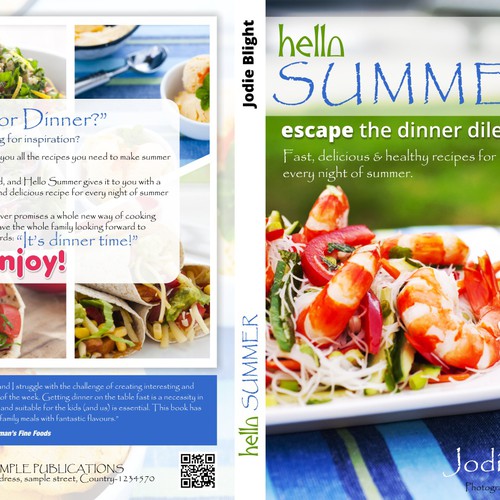 hello summer - design a revolutionary cookbook cover and see your design in every book shop Design von Micro-FX