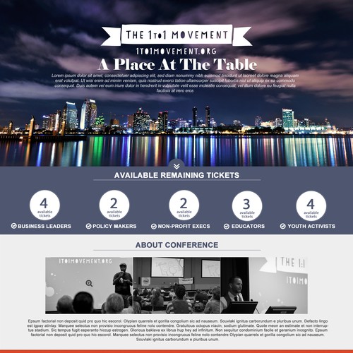 Create an event registration for a youth-based conference Design von KonnstantinC