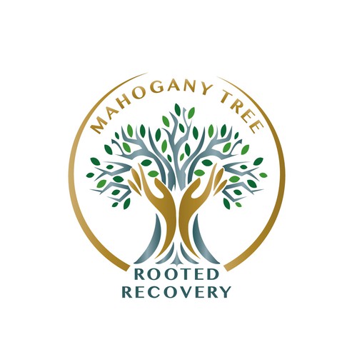 Mahogany Tree, Rooted Recovery.  Grow into new life! Design by TaSereda