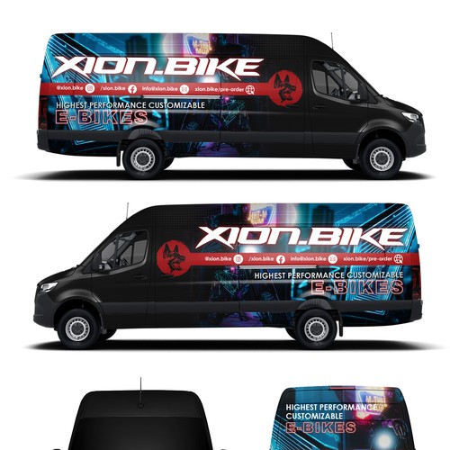 Coolest Electric Bike Company need to wrap new van Design by Kiky Rizki