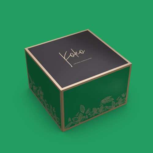 Design a folding chocolate box Design by — P R E M I U M —