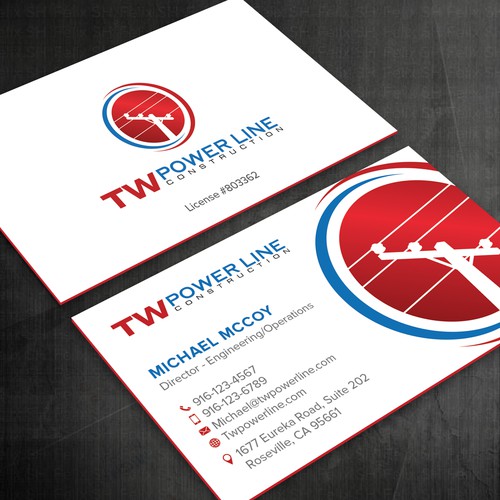 Business Card for a high voltage company Design by Felix SH