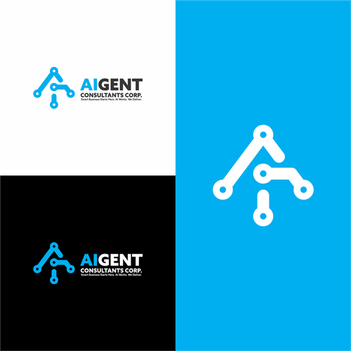 AI Agent Company: Appealing to small to medium sized businesses. Design by WADEHEL