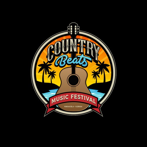 Iconic logo for iconic event for country music festivals in Florida Design by haganhuga