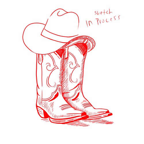 Designs Country & Western logo appealing to rural Montana ranch and