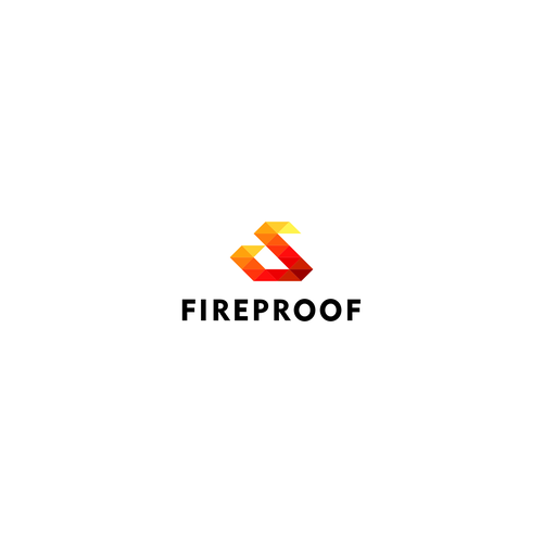 isometric fire logo Design by Kaleya