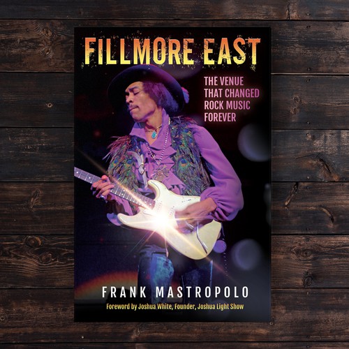 The cover of a photo book on Jimi Hendrix and the '60s greatest classic rock musicians Design von designers.dairy™