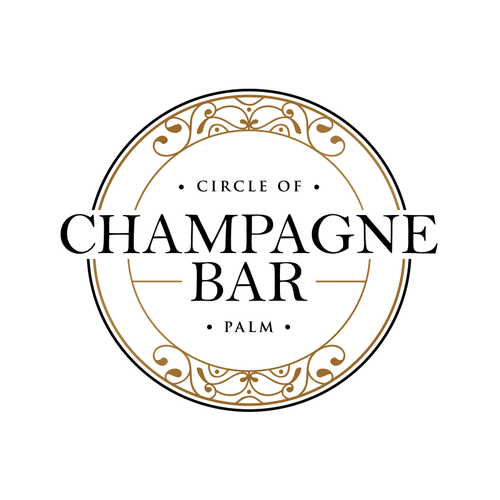 Luxury and modern Champagne Bar logo Design by Jacob Gomes